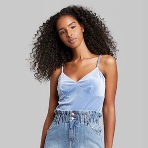 Women's V-Neck Cami Top - Wild Fable™ Blue